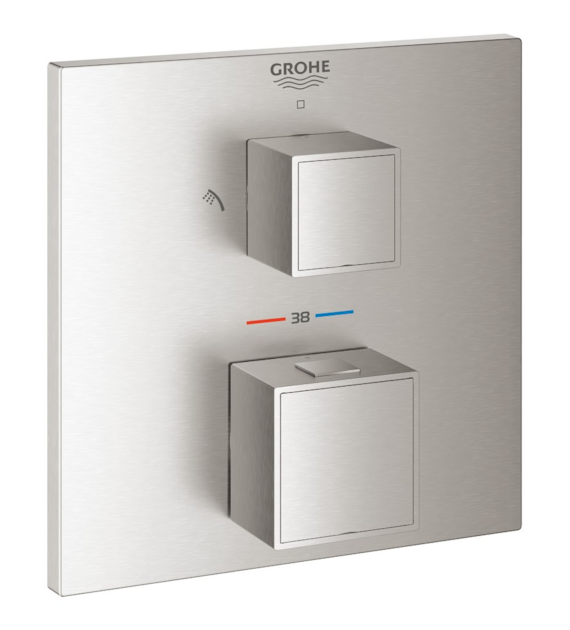 GROHTHERM CUBE BATERIA NATR TERM 2-DR SN