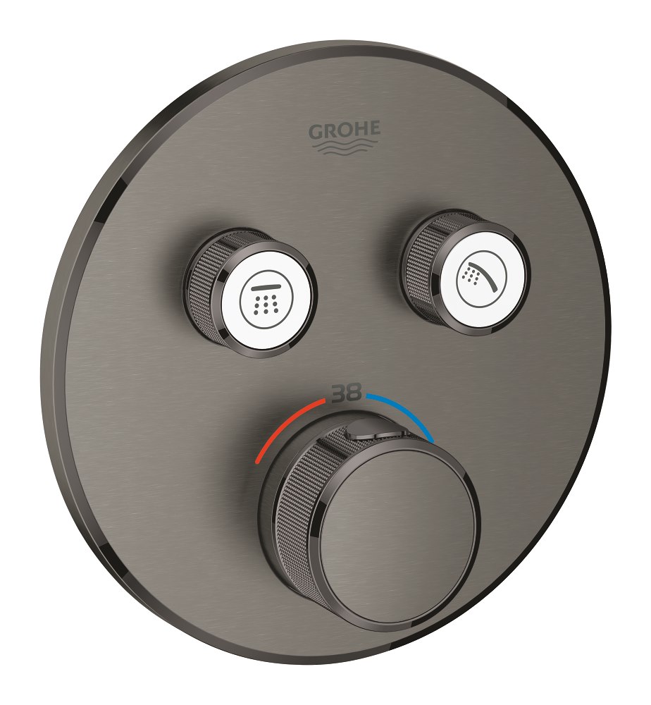 GROHETERM SMART. BATERIA TERM. 2-WYJ GRAFIT