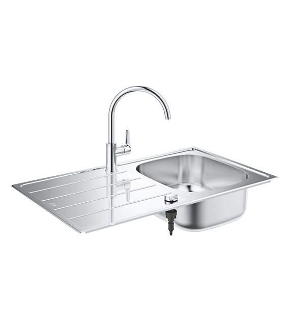 BAU ZLEWOZMYWAK Z BATERIĄ KUCHENNĄ SS