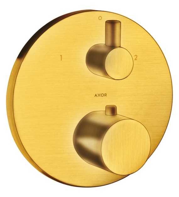 AXOR UNO BATERIA TERM. PODTYNK. ZŁOTY SZCZOTKOWANY