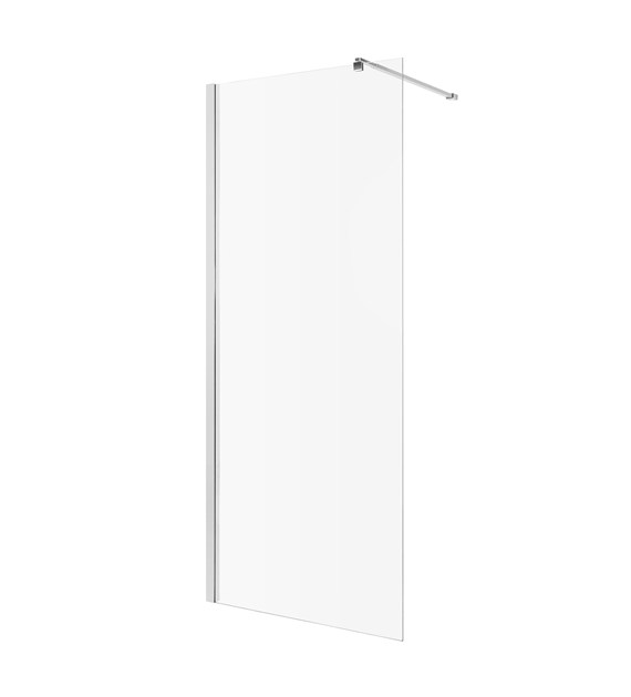 KABINA WALK-IN 110X200CM 8MM SG TREND CZARNY/PRZEJ