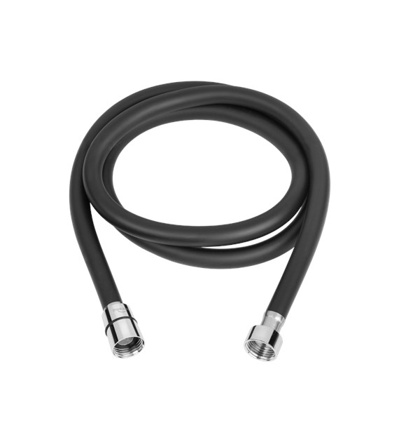 WAZ NATRYSK 150 CM DARK CZARNY PVC ANTI-TWIST