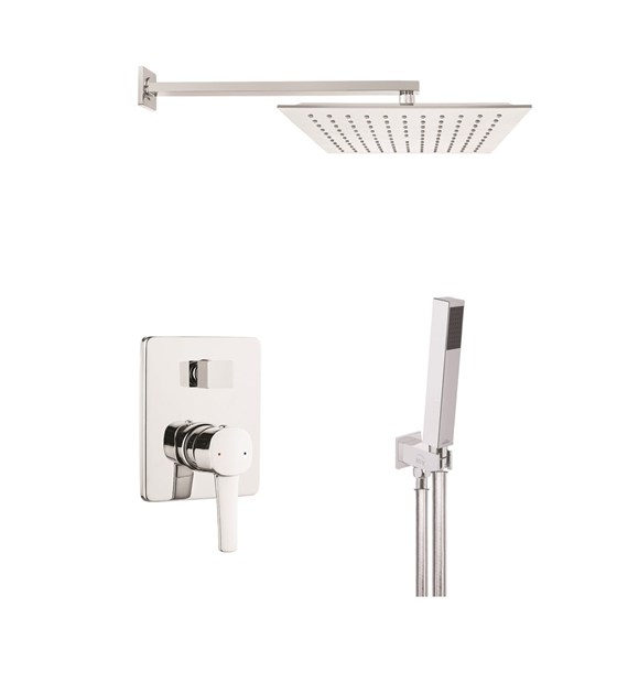 ZESTAW PODTYNKOWY Z BATERIA 2F GLAMOUR CHROM TREND