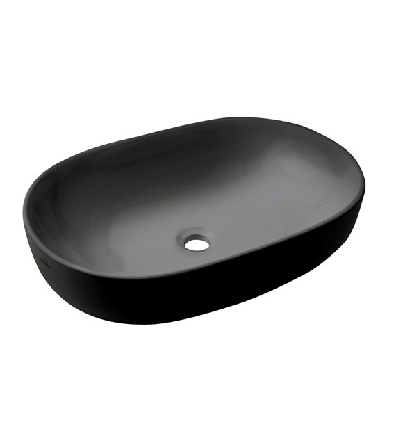 UMYW NABLAT KORFU TREND 60 CM OWALNA CZARNY POLMAT