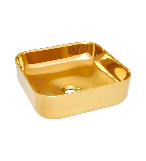 UMYWALKA NABLAT MALAGA TREND 39CM KWADRATOWA ZLOTA