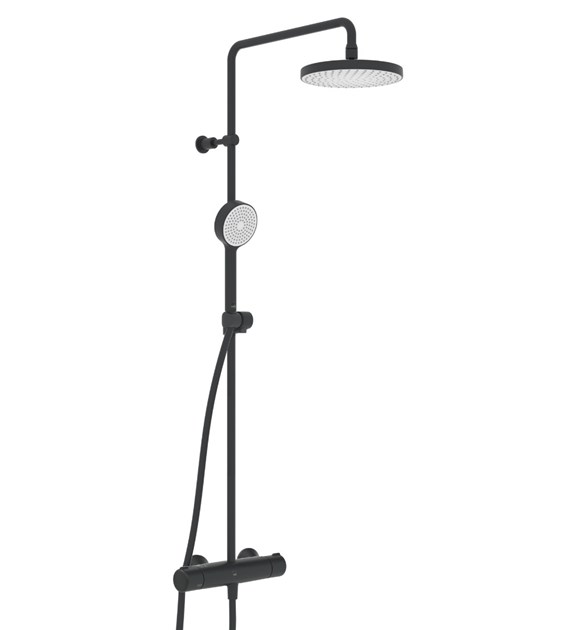 NOVA BATERIA NATRYSKOWA Z DESZCZOWNICĄ CZARNA