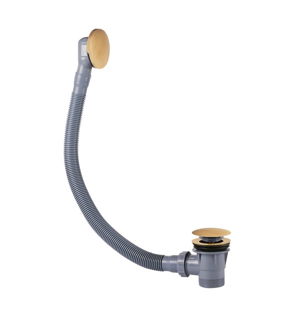 SYFON WANN. Z PRZELEWEM CLICK-CLACK 72MM ZŁOTO M