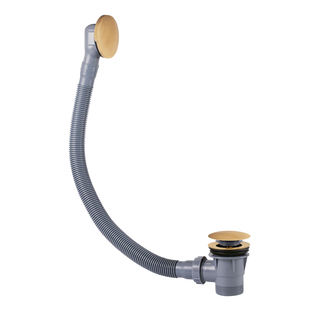 SYFON WANN. Z PRZELEWEM CLICK-CLACK 72MM ZŁOTO M