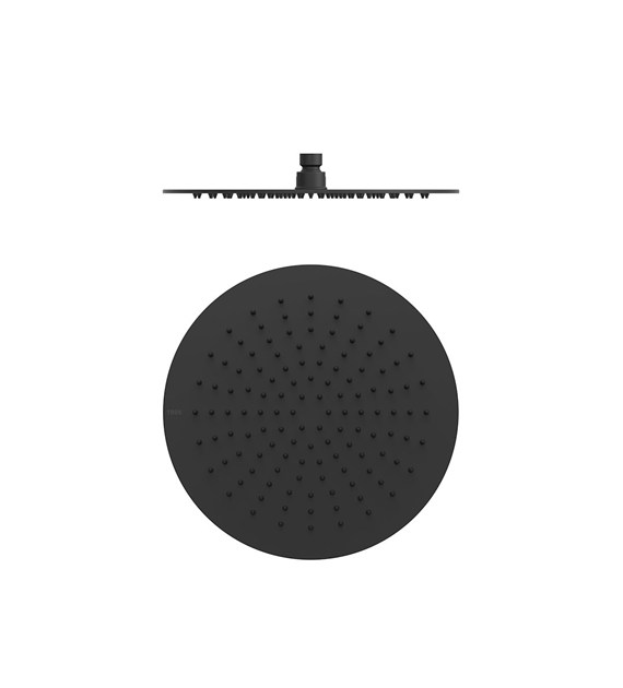 DESZCZOWNICA NATR. 30CM OKRĄGŁA CZARNY MAT