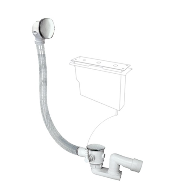 SYFON WANNOWY Z PRZELEWEM