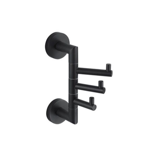 STELLA CLASSIC WIESZAK POTROJNY RUCHOMY CZARNY MAT