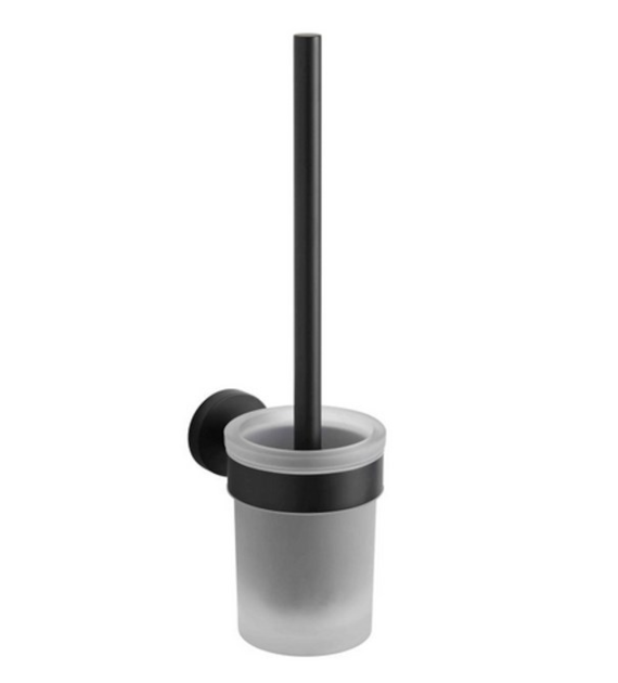STELLA CLASSIC SZCZOTKA WC SZKŁO MAT CZARNY MAT