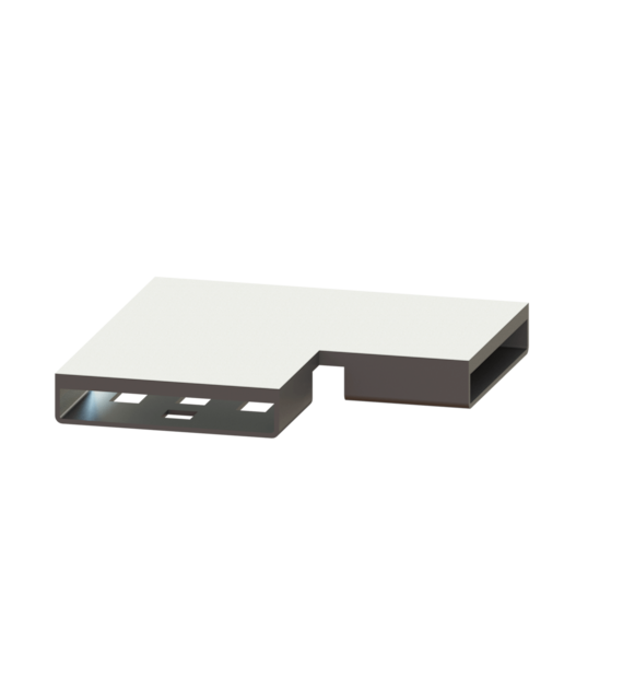 LINEARIS INFINITY ŁĄCZNIK KĄTOWY 90ST STAL SZCZOTK