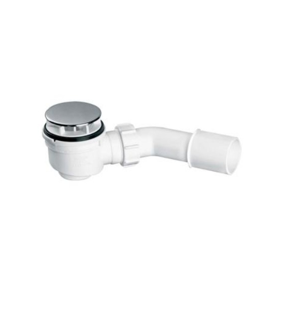 SYFON BRODZIK NISKI SAMOCZYSZCZ 50MM STAL WYS 65MM