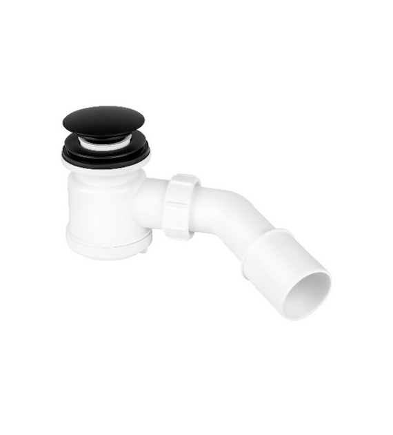 SYFON BRODZIK KLIK-KLAK 50MM CZARNY MAT MOSIADZ