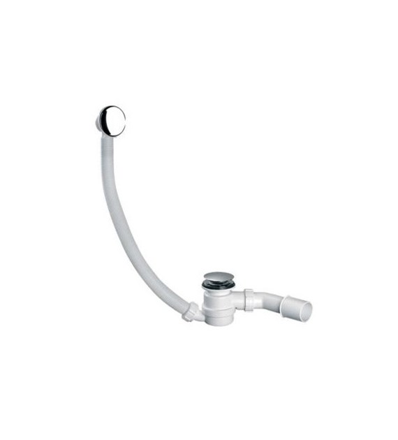 SYFON WANNOWY KLIK-KLAK Z PRZELEW CHROM MOS.