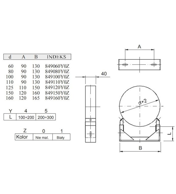 WADEX OBEJMA KONSTRUKCYJNA TURBO 60
