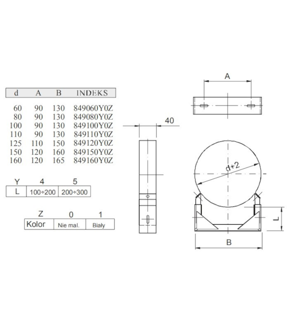 WADEX OBEJMA KONSTRUKCYJNA TURBO 60