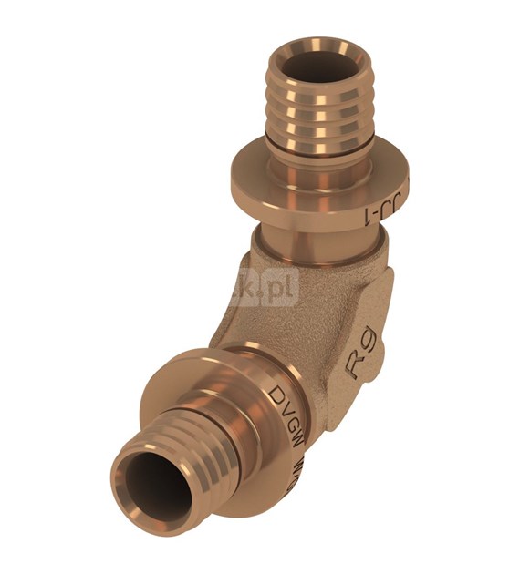 TECEFLEX KOLANO ŁUKOWE 90ST 25/25 BRĄZ