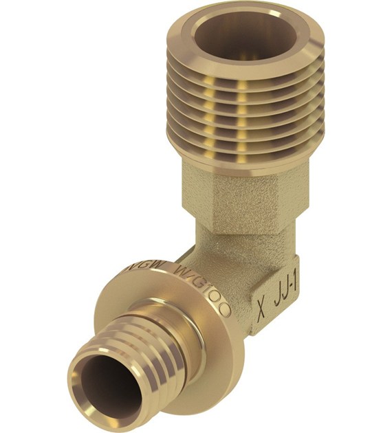 TECEFLEX NYPEL PRZEJ. KĄT. 90ST 16 X1/2 GZ BRĄZ