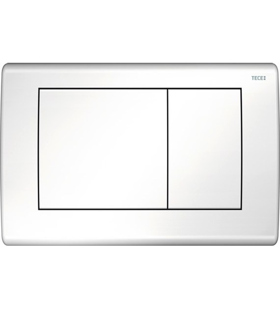 TECEPLANUS PRZYCISK SPŁUK WC PODWÓJN BIAŁY POŁYSK