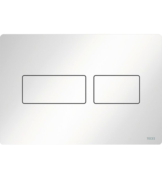 TECESOLID PRZYCISK DO WC Z METALU BIAŁY POŁYSK