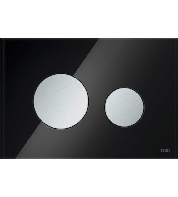 TECELOOP PRZYCISK WC SZKŁO CZARNE PRZYCISK CHR MAT