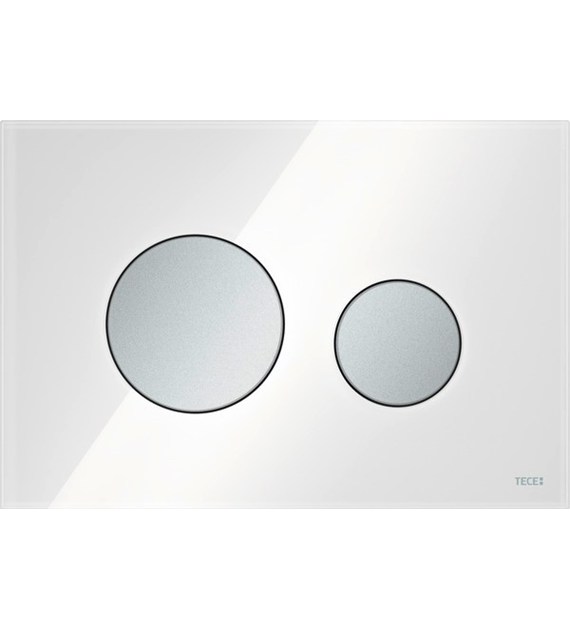 TECELOOP PRZYCISK WC SZKŁO BIAŁE PRZYCISK CHR MAT