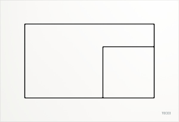 TECEVELVET PRZYCISK WC TWORZYWO Z POW, BIAŁY