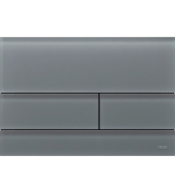 TECESQUARE PRZYCISK WC SZKŁO SZARE SATYNOWE