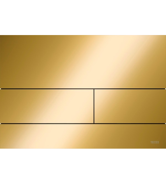 TECESQUARE PRZYCISK WC METAL POWŁ PVD ZŁ/OPT/POŁ