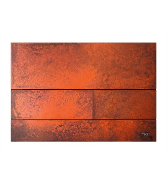TECESQUARE PRZYCISK WC METAL RDZAWA STAL