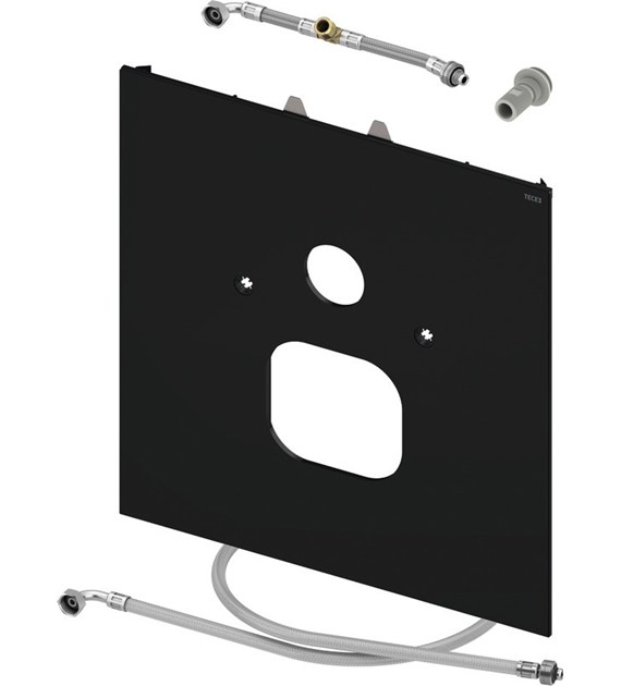 TECELUX SZKŁO CZARNE DO WC Z FUNKCJĄ BIDETU