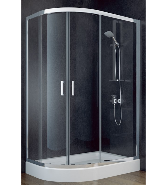 KABINA ASYMETRYCZNA MODERN 100X80X185 CZYST