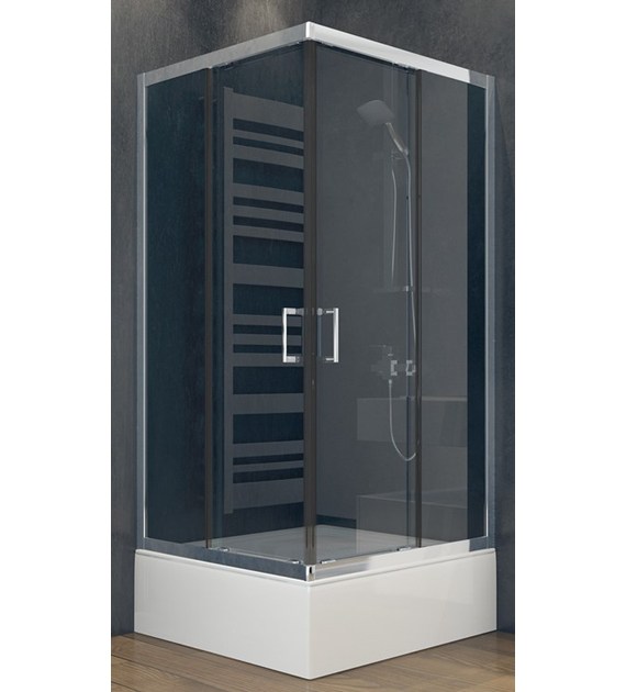 KABINA KWADRAT. MODERN 80X80X165 CZYST