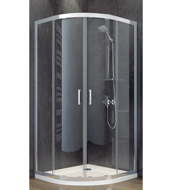 KABINA POLOKRAGLA MODERN 80X80X185 CZYST