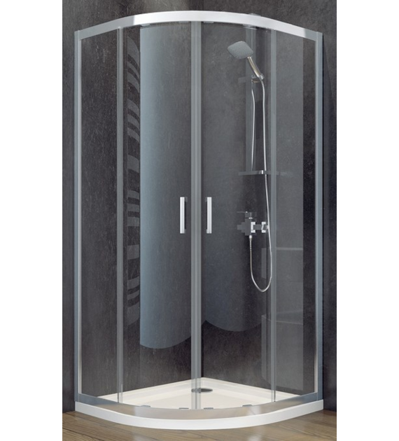 KABINA POLOKRAGLA MODERN 90X90X185 CZYST