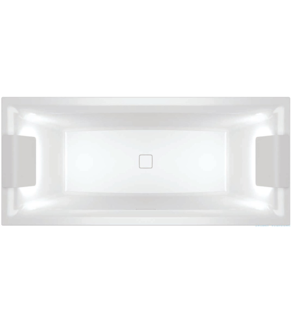 RIHO STILL SQUARE 180X80 BIAŁA Z SYFONEM LED