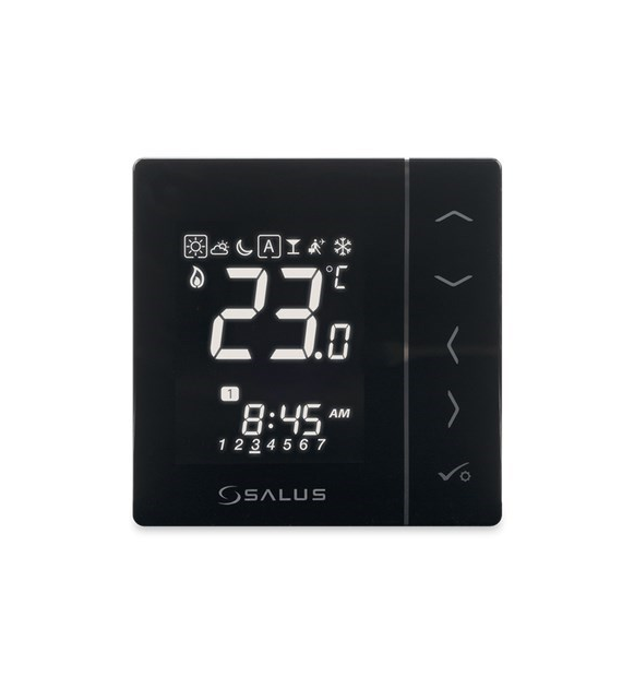 PRZEWODOWY PODT CYFROWY REGULATOR TEMP CZARNY 230V