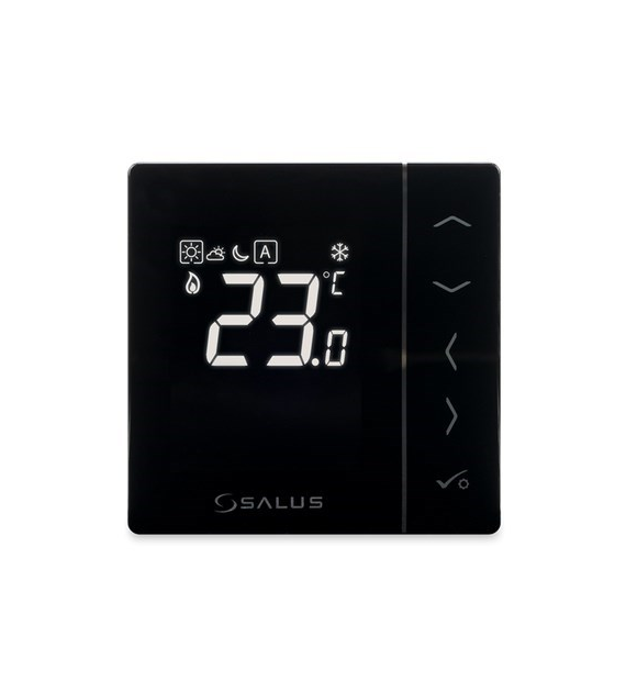 PODTYNKOWY CYFROWY REGULATOR TEMP DOBOWY CZARNY