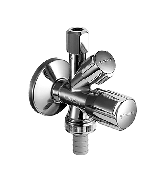 ZAWOR KATOWY KOMBINOWANY COMFORT 1/2x3/8x3/4 CHROM