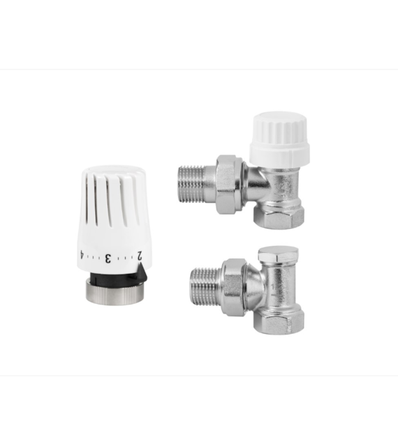 INVENA KPL TERMOSTAT. KĄT Z GŁOWICĄ MINI 2 PROV