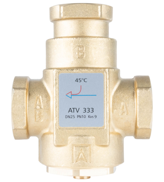 ZAWOR TEMP ATV 333 DN25 GW KVS9 TEMP.45'