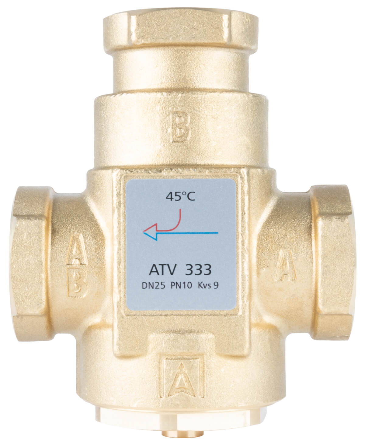 ZAWOR TEMP ATV 333 DN25 GW KVS9 TEMP.45'