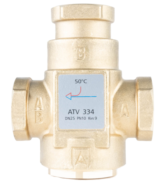 ZAWOR TEMP ATV 334 DN25 GW KVS9 TEMP.50'