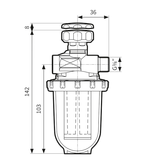 FILTR OLEJ. DWURUR. MS 500ST  Z WKŁ. STAL. 220L/H