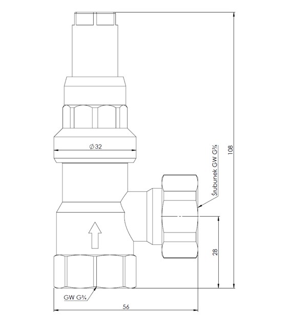 ZAWOR UPUST.ROZN.CISN.NAST.DN-20