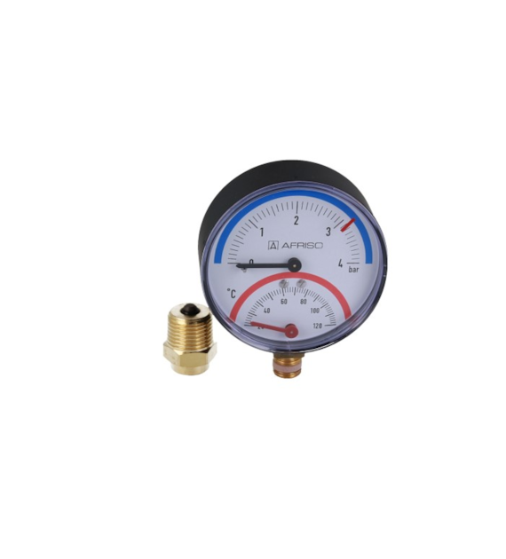 TERMOMANOMETR TM.80 4BARY 20-120' 1/2' RAD Z ZAW.M