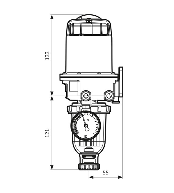 FILTR OLEJU Z ODPOW. FLOCO-TOP-2KM SI GW 3/8'