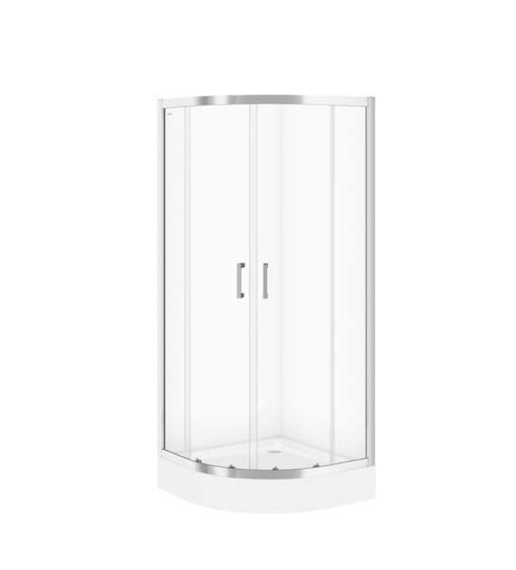 SET B161 KABINA BASIC PÓŁOKRĄGŁA 80X185 SZK TRANS